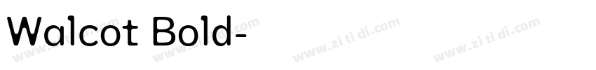 Walcot Bold字体转换